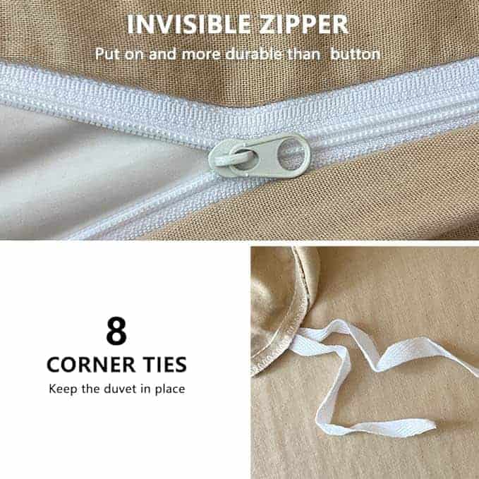 Funda de Edredón Individual de Muselina de Algodón 100%, - Imagen 5
