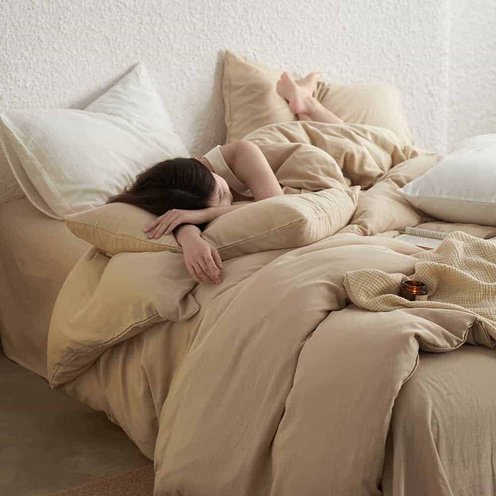 Funda de Edredón Individual de Muselina de Algodón 100%, - Imagen 8