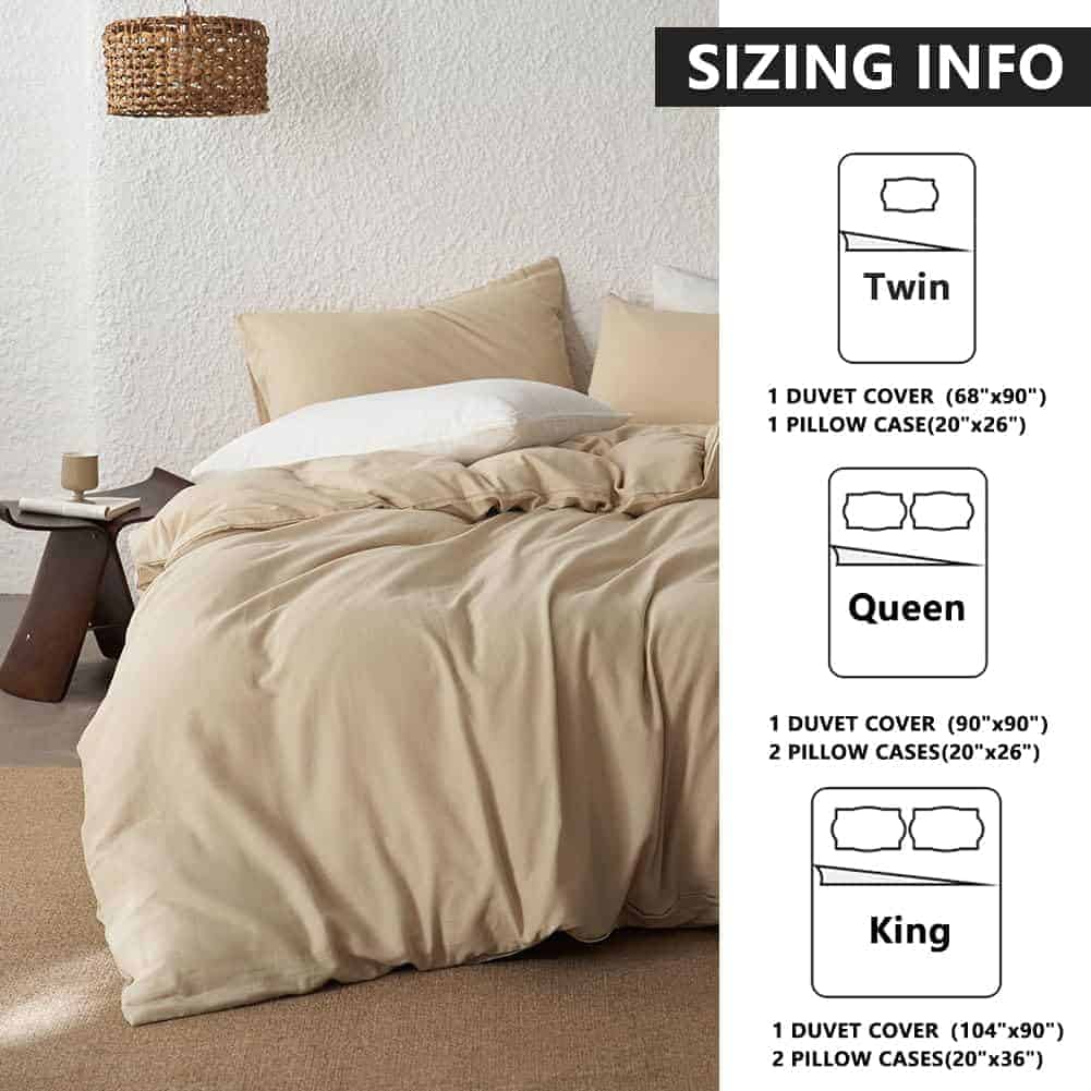 Funda de Edredón Individual de Muselina de Algodón 100%, - Imagen 7