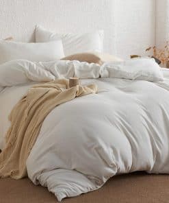Funda de Edredón 100% Algodón Muselina Tamaño King, 2 Capas
