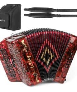 Acordeón de Botones Diatónicos Lotkey de 34 Teclas -