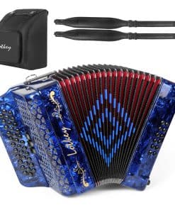 Acordeón de Botones Diatónico Lotkey de 34 Teclas - 3412