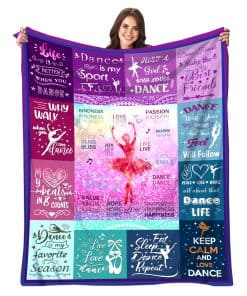 Manta de Baile Regalos de Baile para Niñas Mujeres Manta de