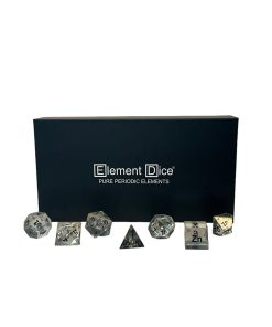 Set de Dados Poliédricos Element - Zinc y Resina