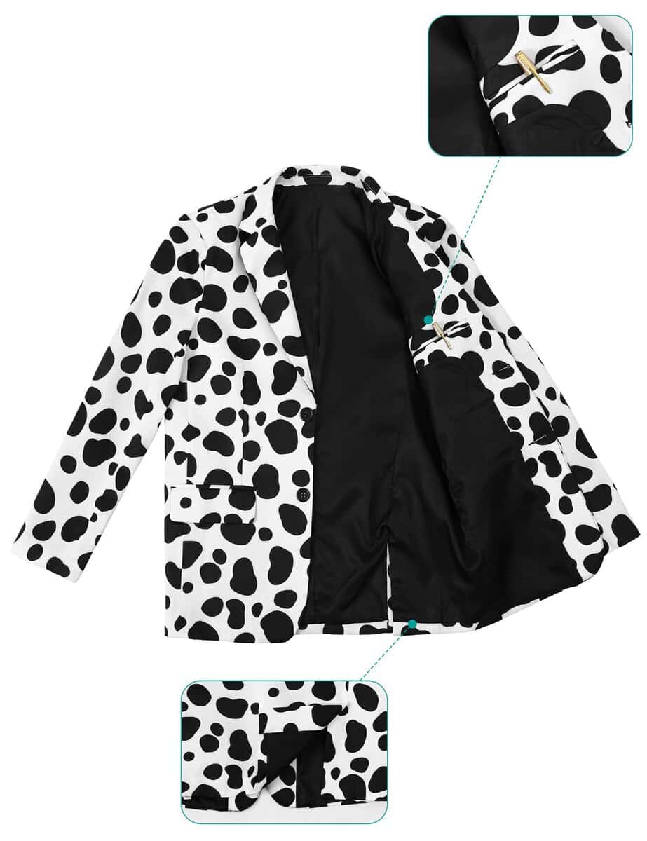 Traje de Estampado Dálmata para Niños A&J DESIGN Disfraz de - Imagen 5