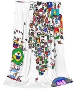 Manta de Tiro de Países y Banderas del Mundo Flannel Fleece