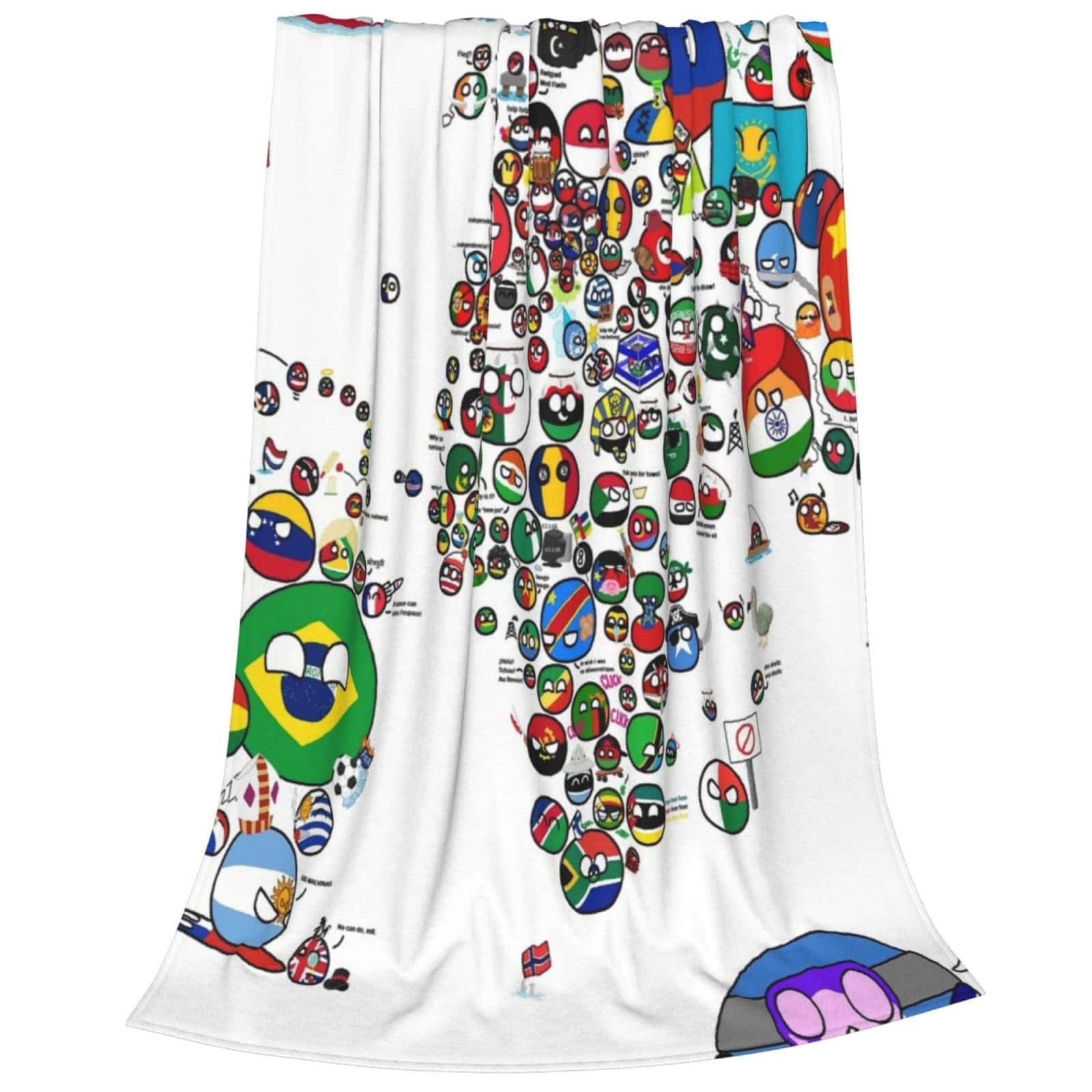 Manta de Tiro de Países y Banderas del Mundo Flannel Fleece