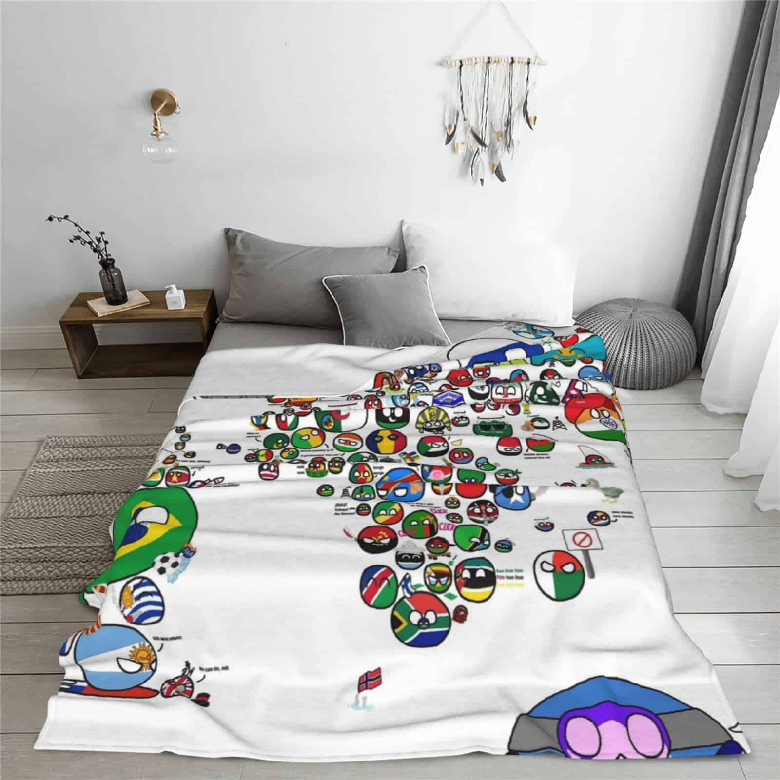 Manta de Tiro de Países y Banderas del Mundo Flannel Fleece - Imagen 6