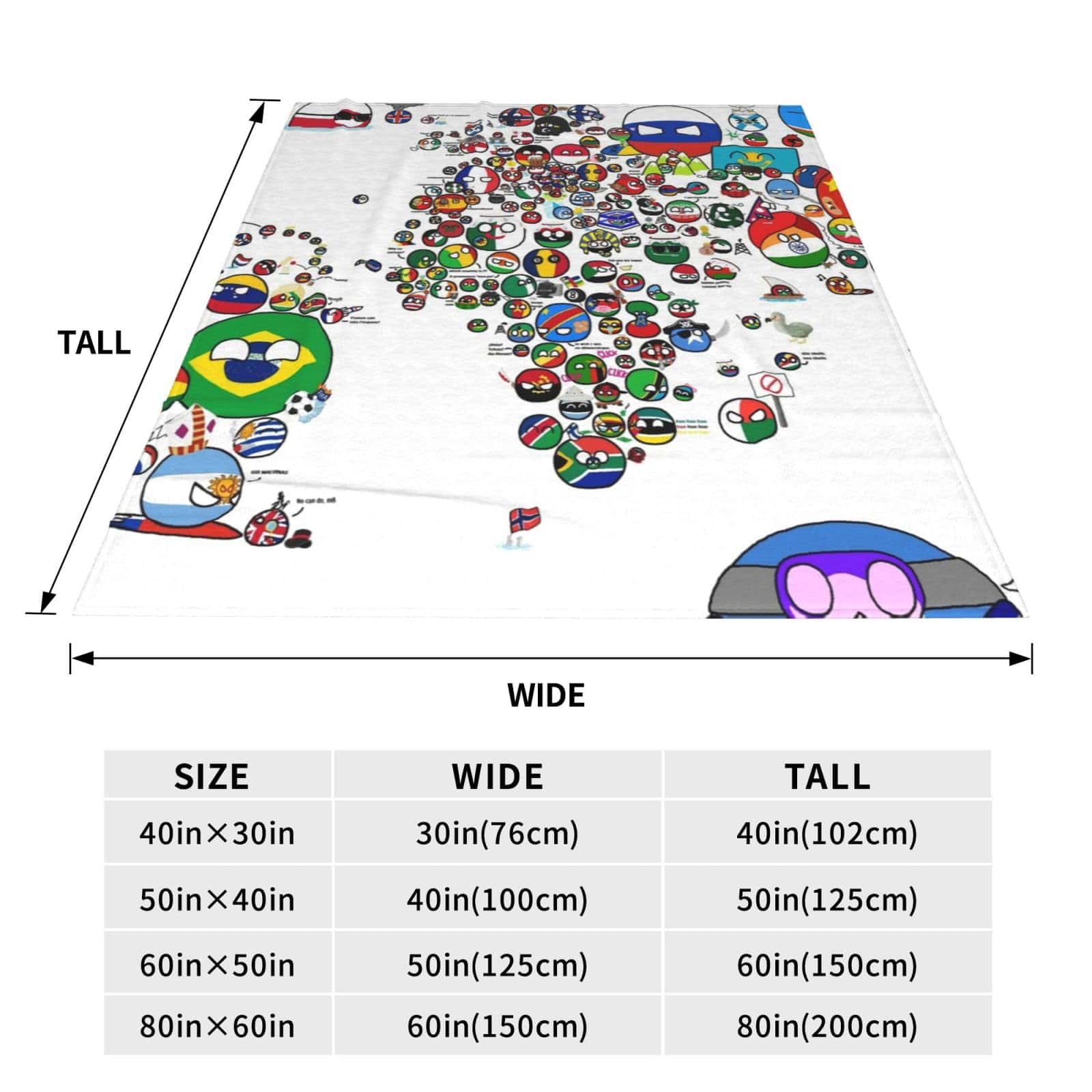 Manta de Tiro de Países y Banderas del Mundo Flannel Fleece - Imagen 5