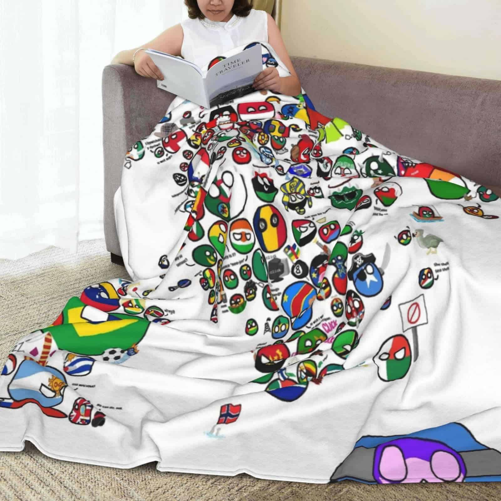 Manta de Tiro de Países y Banderas del Mundo Flannel Fleece - Imagen 3