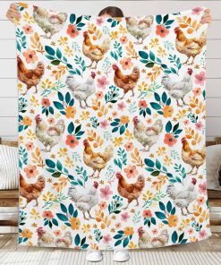 Manta de lanza de gallo, manta de pollo ultra suave para