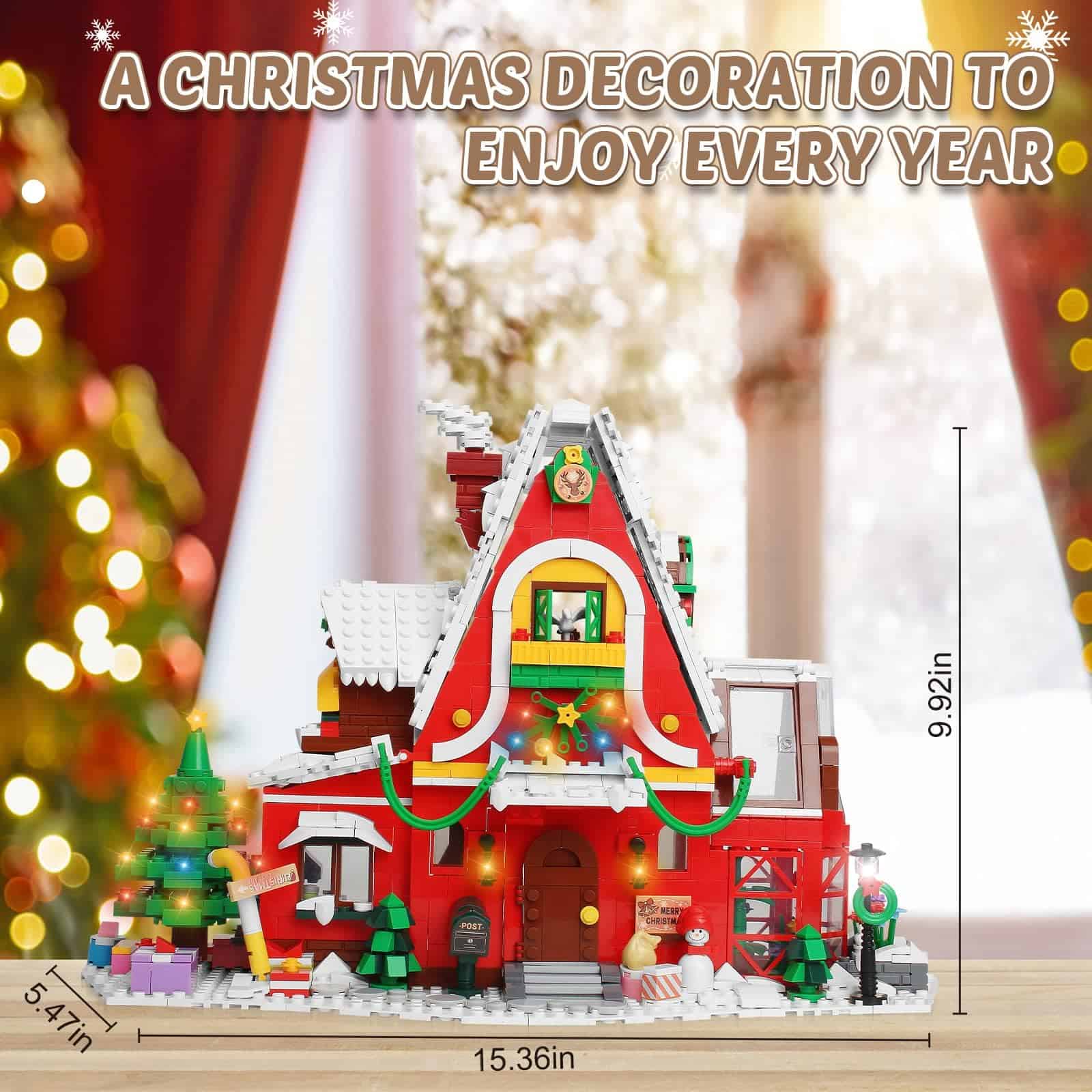 Kit de construcción de la Casa de Jengibre de Santa para - Imagen 8