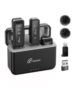 Micrófono inalámbrico de solapa Loocam con cancelación de