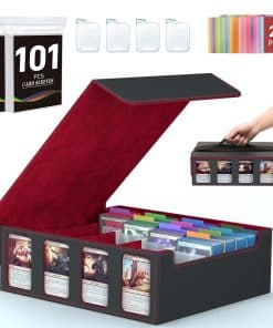Caja de almacenamiento de cartas de intercambio -Rojo
