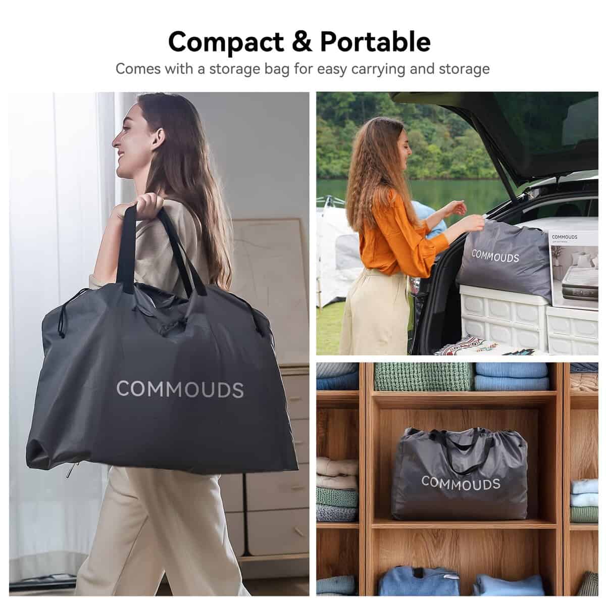 Colchón de Aire COMMOUDS Twin con Bomba Desmontable - Imagen 7