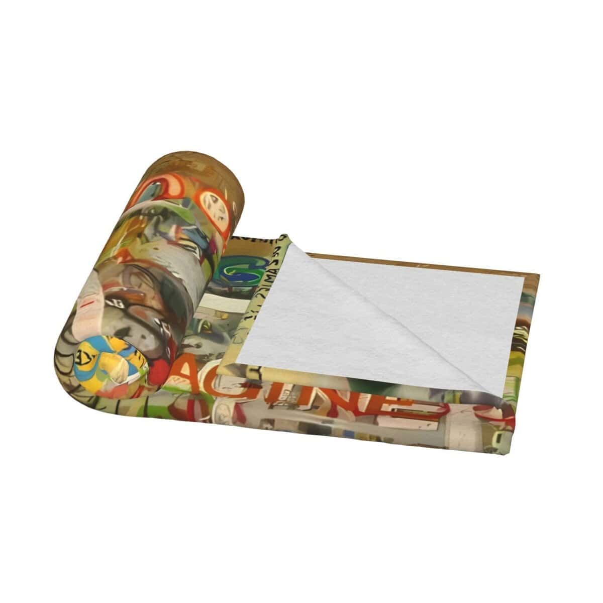 Manta de Felpa Rectangle Peace Sign Graffiti All You Need - Imagen 4