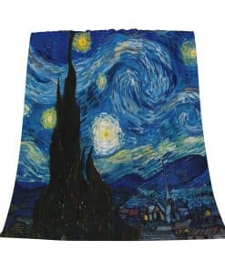Manta de Franela The Starry Night Van Gogh para Sofá Silla