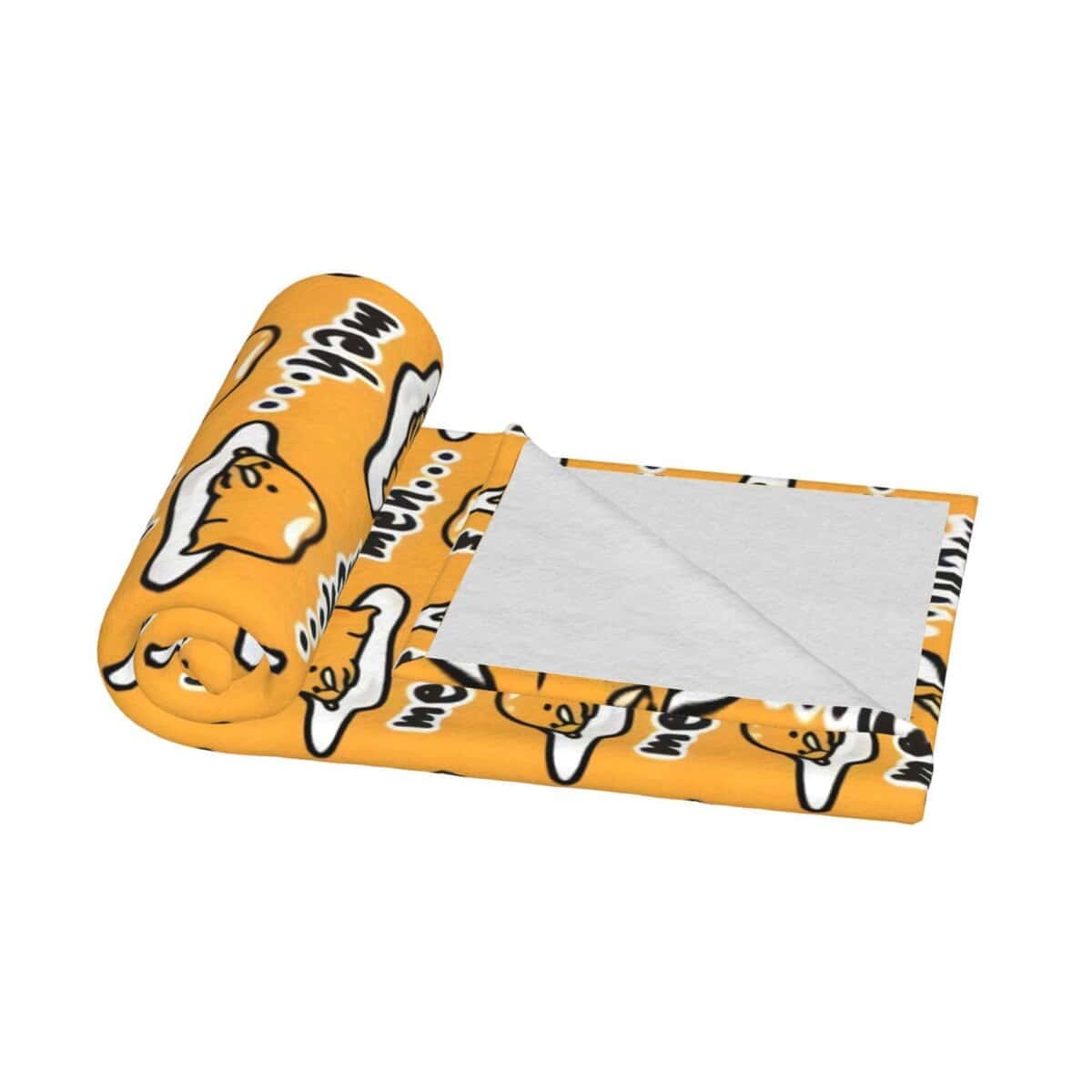 Manta de lana polar Gudetama Cute para sofá silla cama - Imagen 4