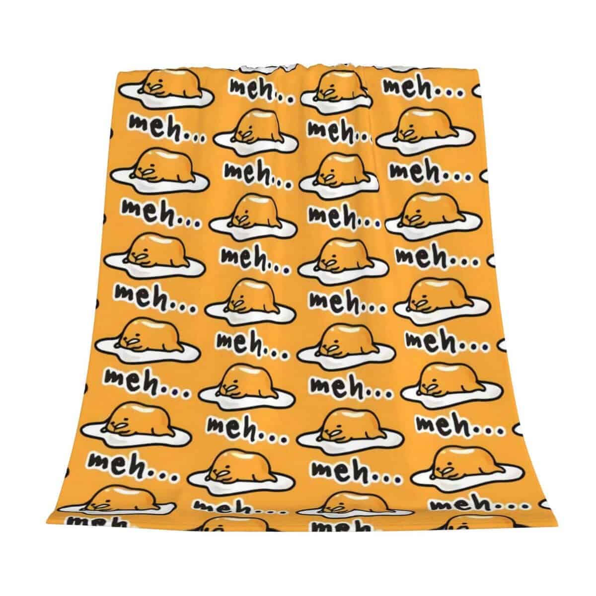 Manta de lana polar Gudetama Cute para sofá silla cama