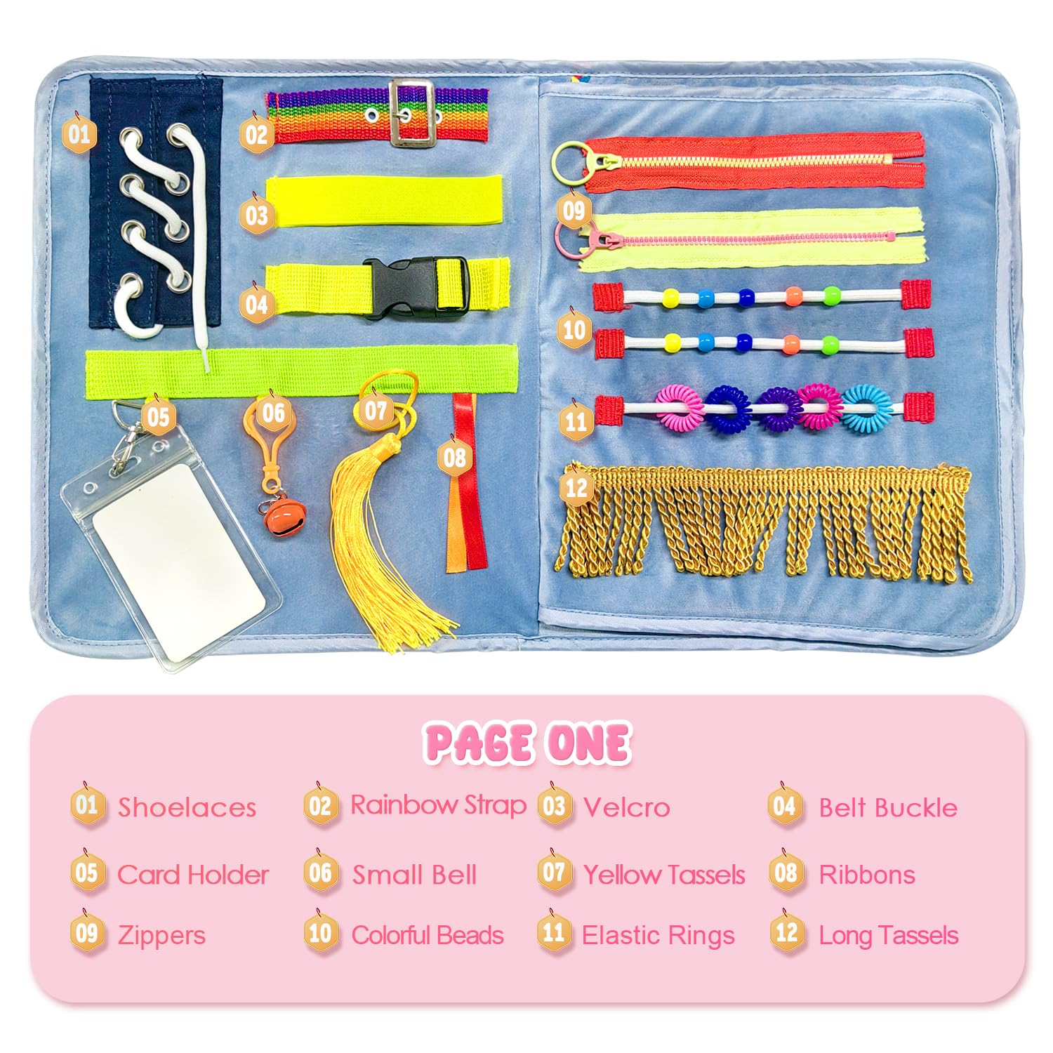 Manta de Fidget para Adultos con Demencia, Actividades para - Imagen 4