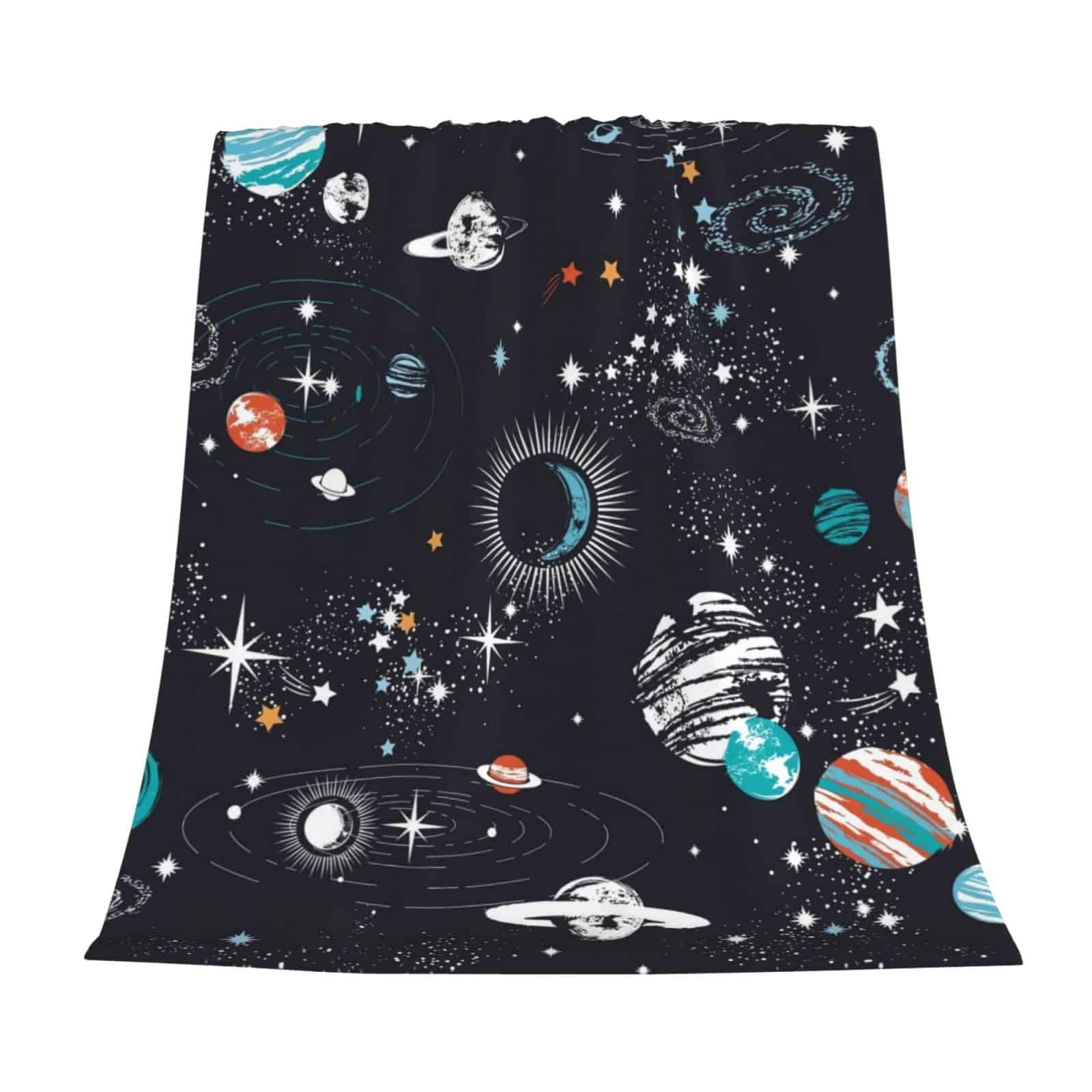 Manta de Felpa Estampado de Galaxia Espacial Constelación