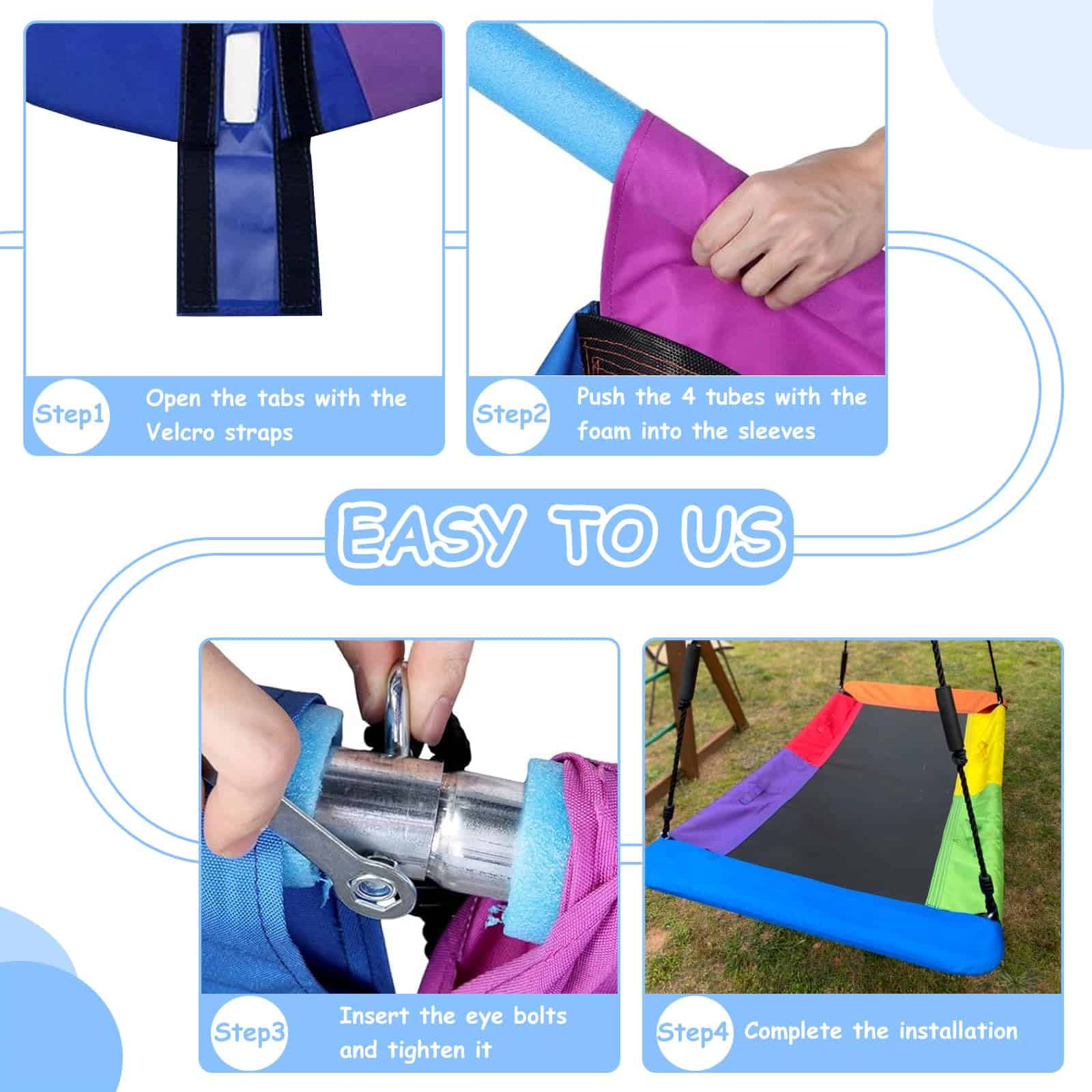 Cubierta de Tela de Repuesto para Columpio de Plataforma - Imagen 7