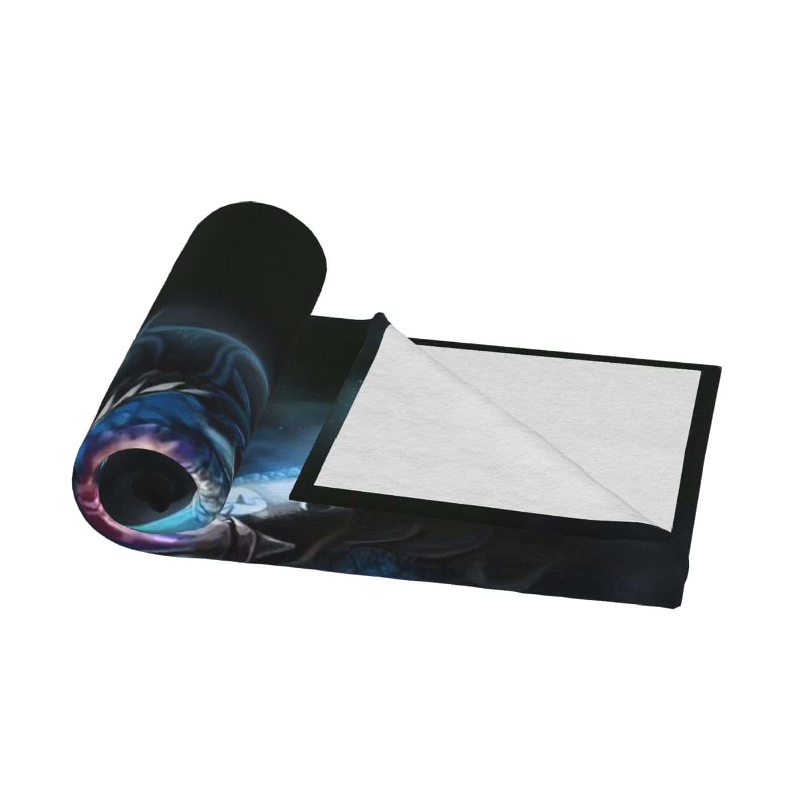 Manta de Franela Amarillo Dragón Negro para Sofá Silla Cama - Imagen 4