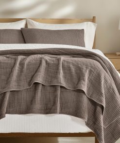 Juego de Colcha de Algodón EVERGRACE -Café Mocha