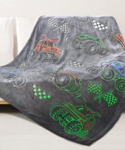 Manta que Brilla en la Oscuridad para Niños con Diseño de