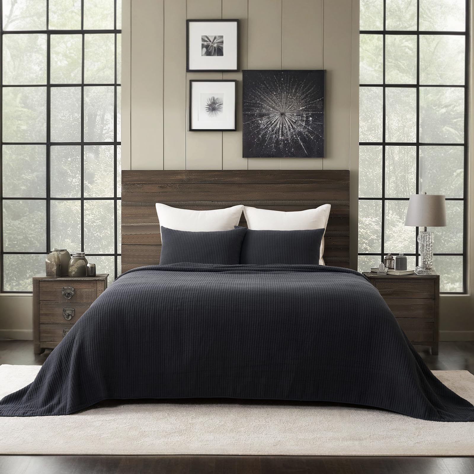 Juego de Colchas de Algodón EVERGRACE Tamaño - Imagen 7