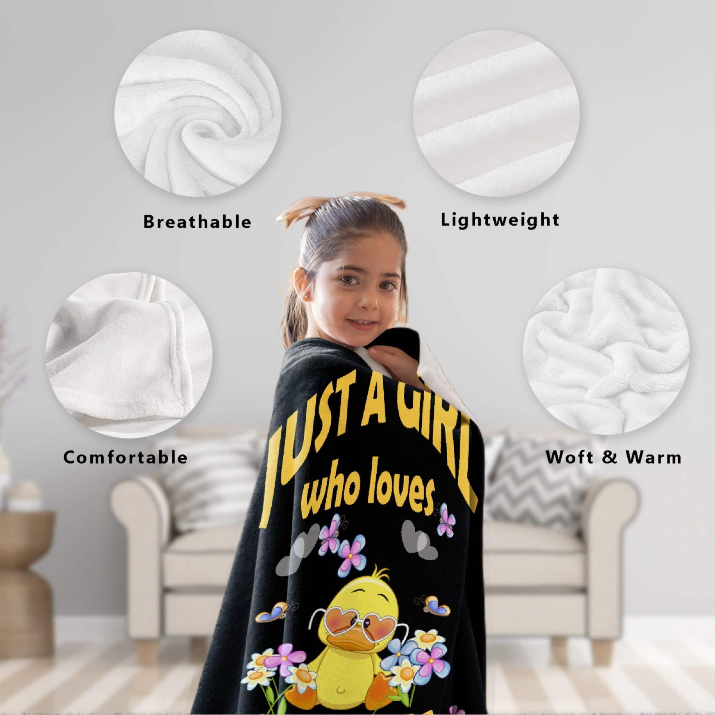 Manta de Pato para Niñas Adultos Manta Divertida para Niños - Imagen 7