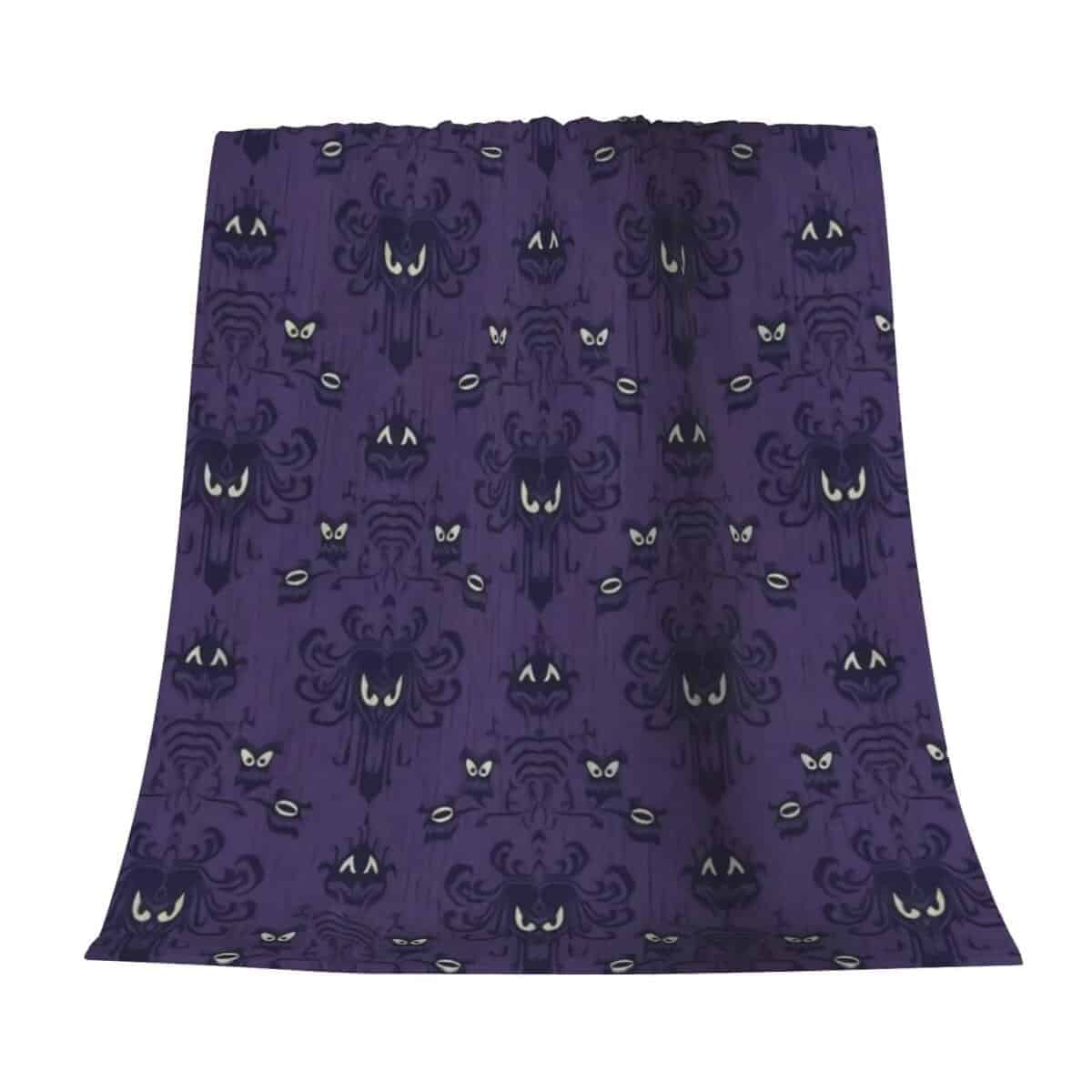 Manta de lana con estampado de la Mansión Embrujada para