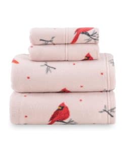 Juego de sábanas de punto de microfleece impresas ultra