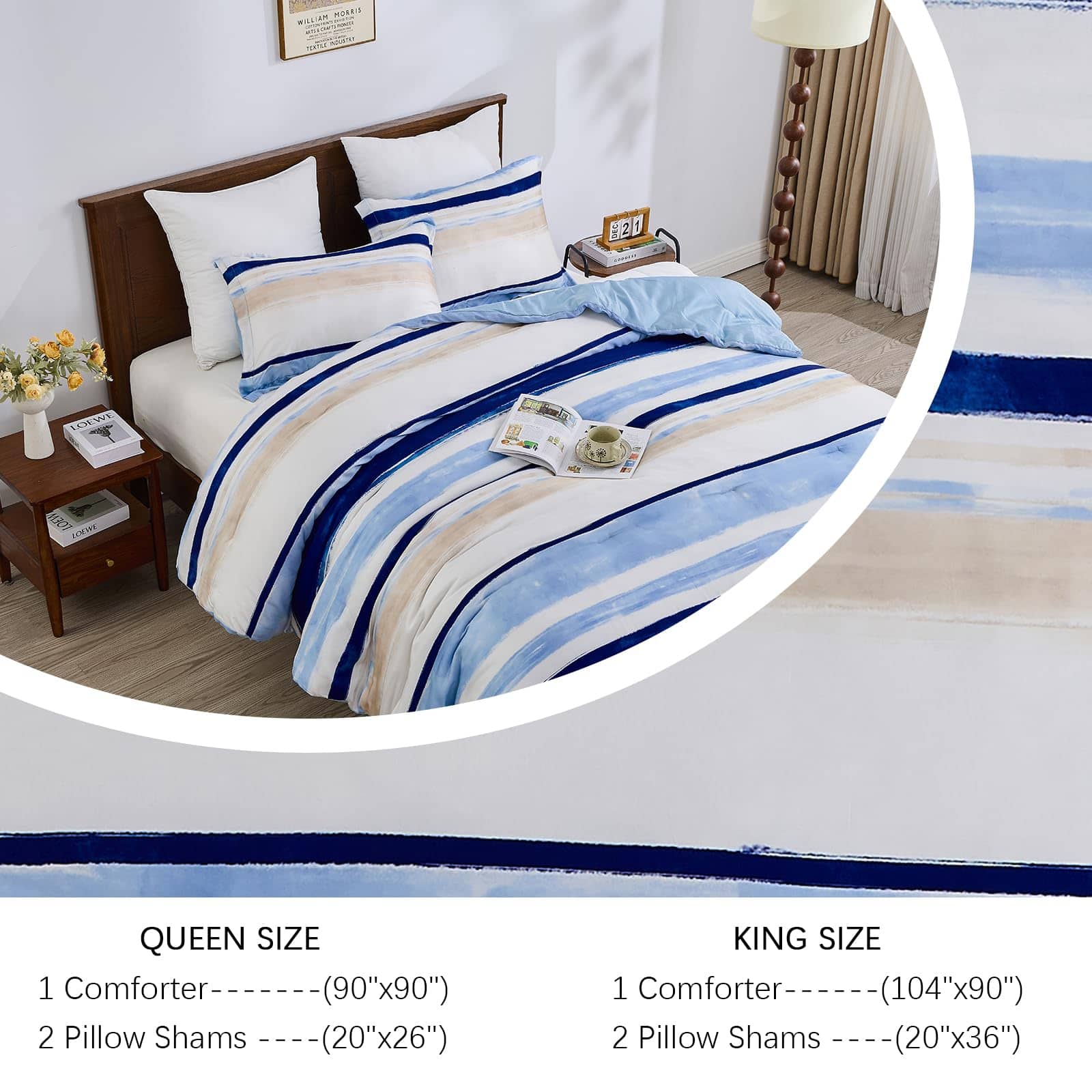 Edredones tamaño King EWlinens, Juegos de Edredones para - Imagen 6