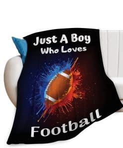 Manta de Fútbol Solo un Niño que Ama el Fútbol Mantas para