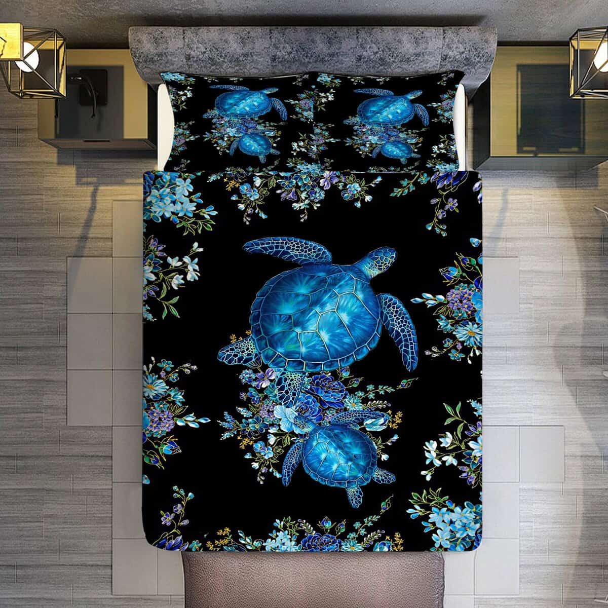 Set de Edredón Tortuga Marina Tamaño Twin, Funda de Edredón - Imagen 5