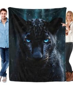 Manta del Pantera Negra 60"x50" de Animales Salvajes de