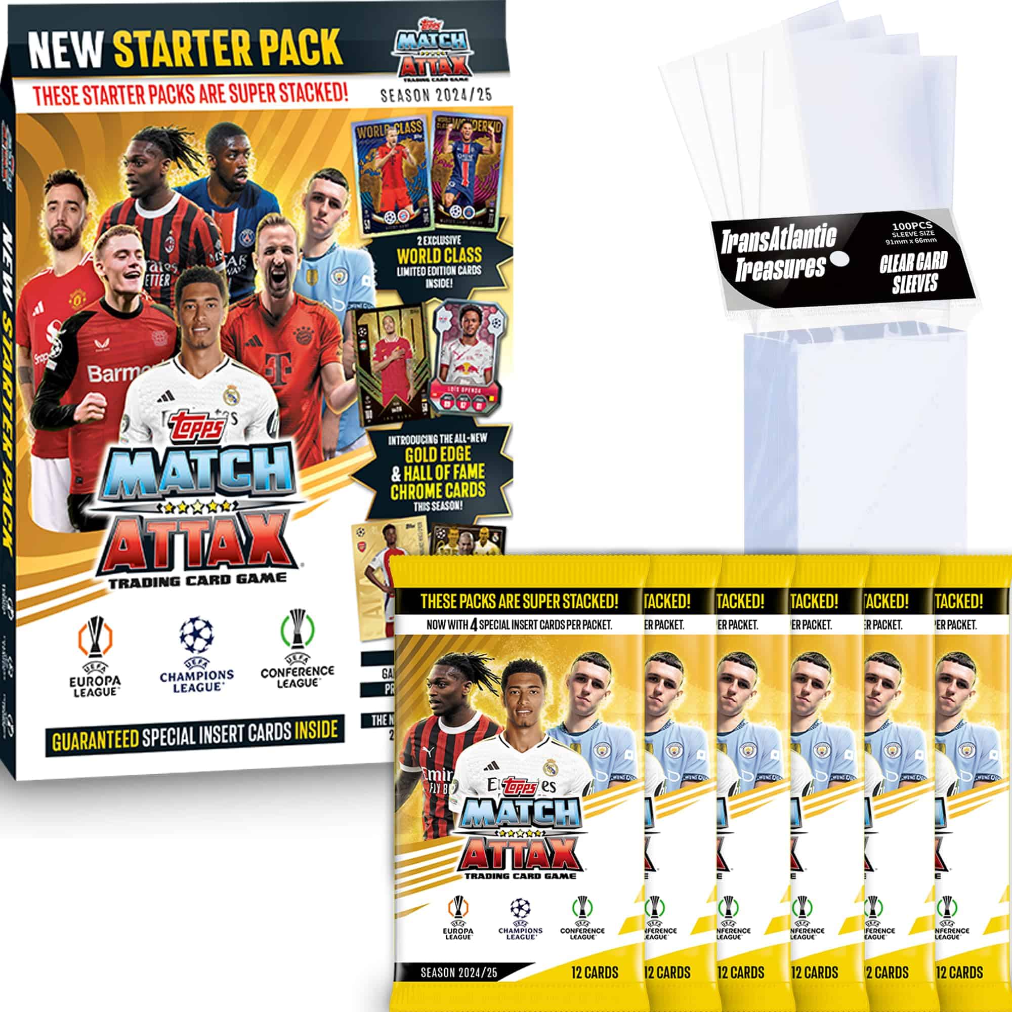 Paquete Inicial de Tarjetas de Fútbol Topps Match Attax