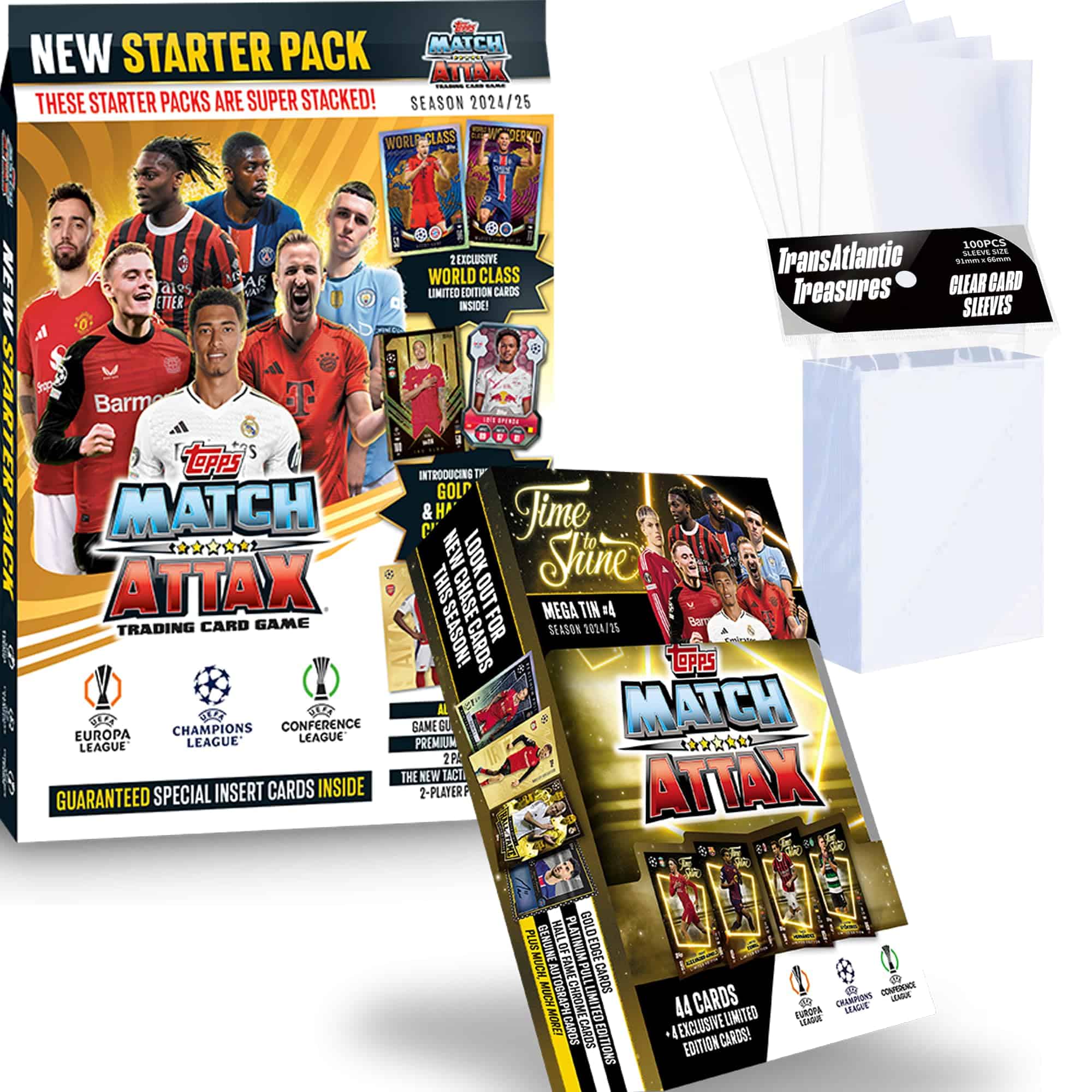 Paquete Inicial de Cartas de Fútbol Topps Match Attax