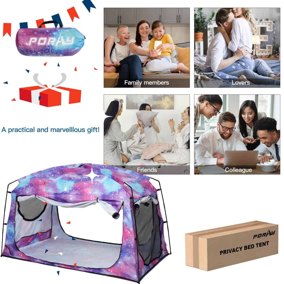 Carpa de Cama Portátil, Tienda de Privacidad para Dormir, - Imagen 10