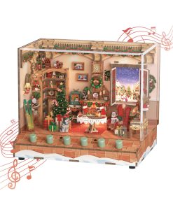 Kit de Casa en Miniatura para Armar Tonecheer, Kit de Casas