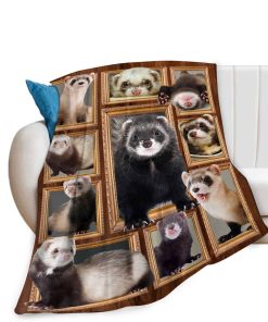 Manta de Ferret Lindo Extra Suave y Acogedora para Niños