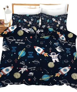 Juego de Ropa de Cama de Astronautas en el Espacio Conjunto