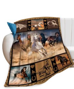 Manta de Caballo de Felpa Ultra Suave para Niños -