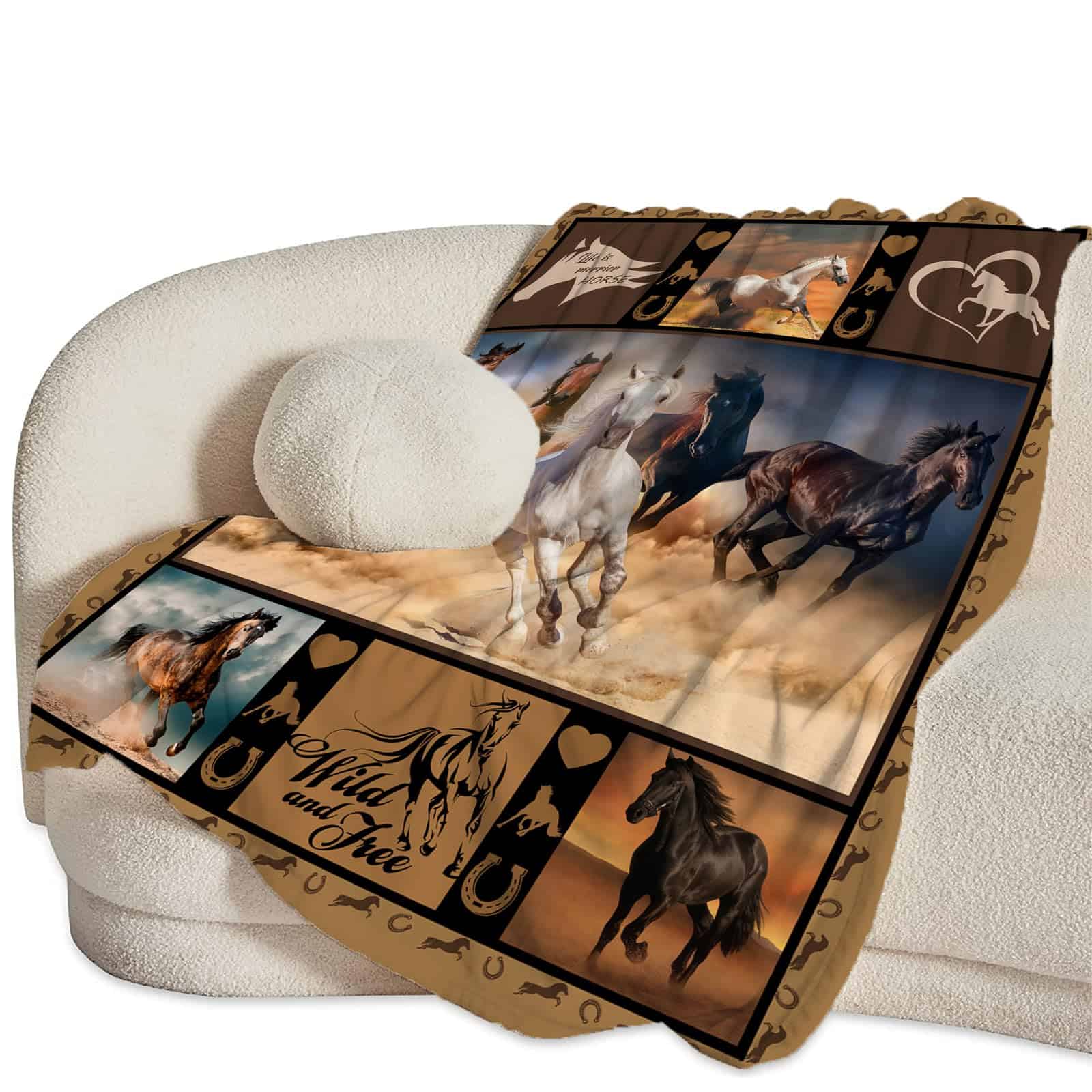 Manta de Caballo para Niña Niño Decoración de Caballos - Imagen 3