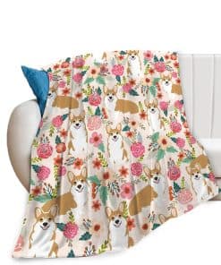 Manta de Corgi Lindo Manta de Perro Corgi Manta de Felpa