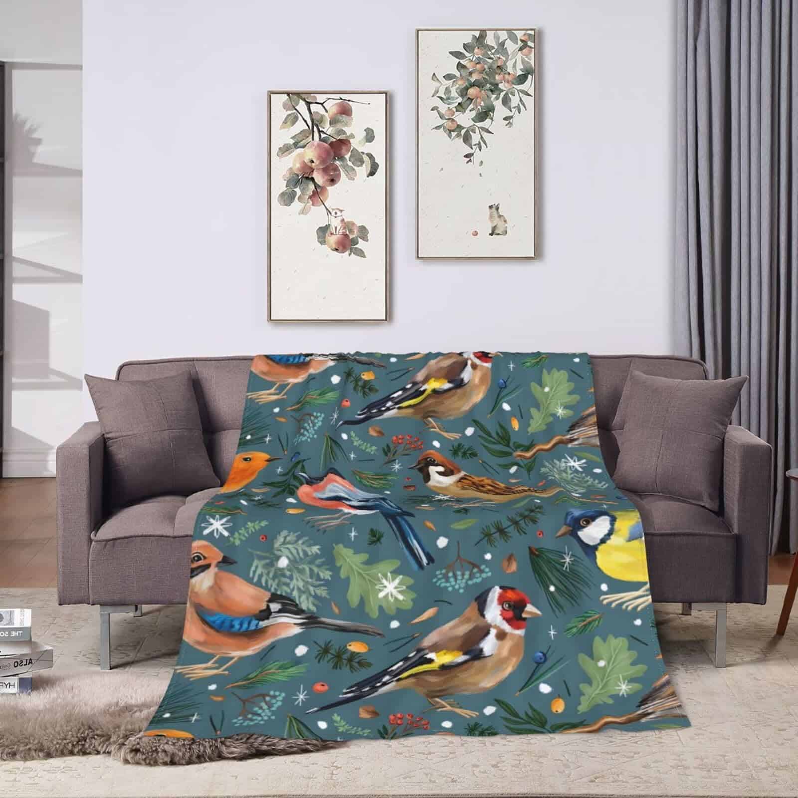 Manta de Aves Súper Suave Cálida y Esponjosa de Franela - Imagen 9