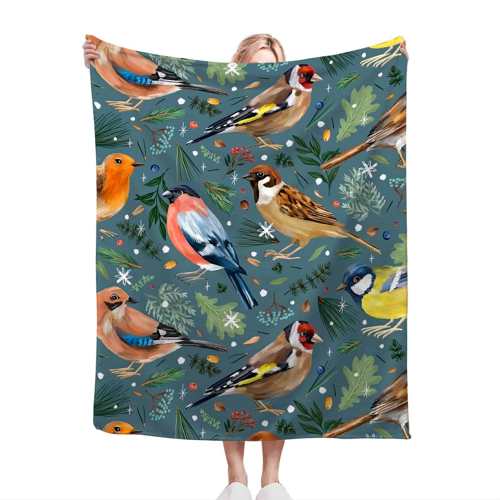 Manta de Aves Súper Suave Cálida y Esponjosa de Franela - Imagen 5