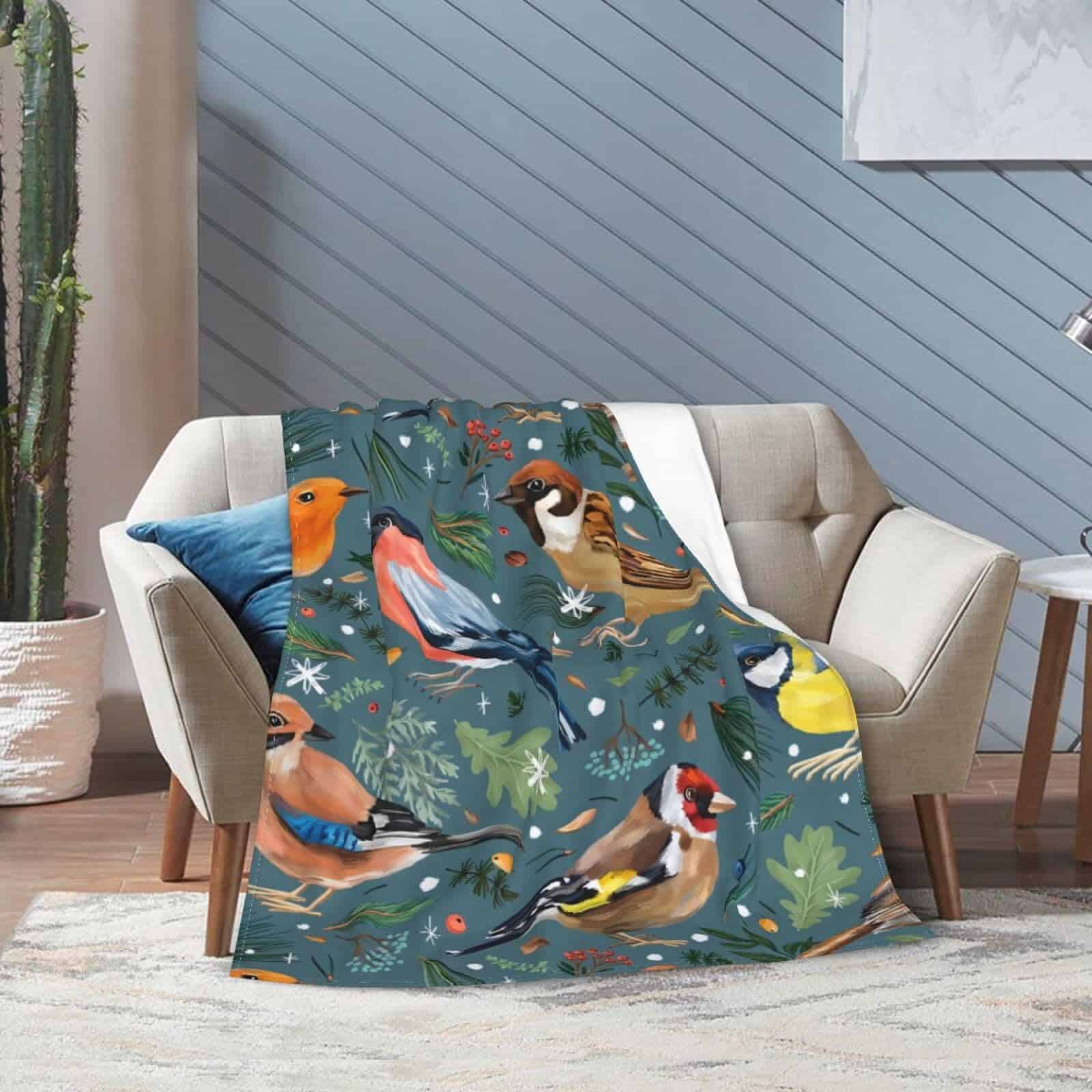 Manta de Aves Súper Suave Cálida y Esponjosa de Franela - Imagen 8