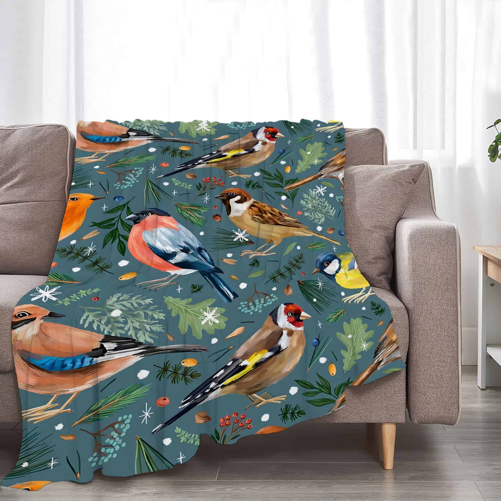 Manta de Aves Súper Suave Cálida y Esponjosa de Franela - Imagen 6